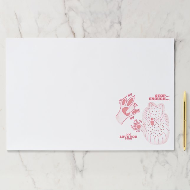 Bloc De Hojas FSH - Detente suficiente J/K te quiere - Diseño AS (In situ)