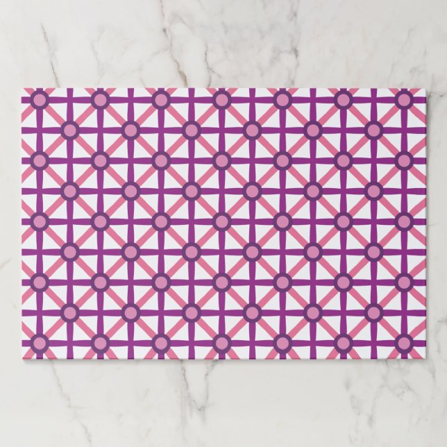 Bloc De Hojas Funky Pink & Purple Pattern (Anverso)