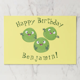 Bloc De Hojas Funny Brussels brota personalizado de verduras