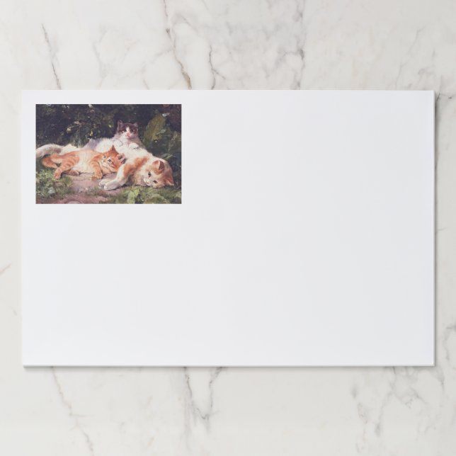 Bloc De Hojas Gato con Bella Artes gatito (Anverso)