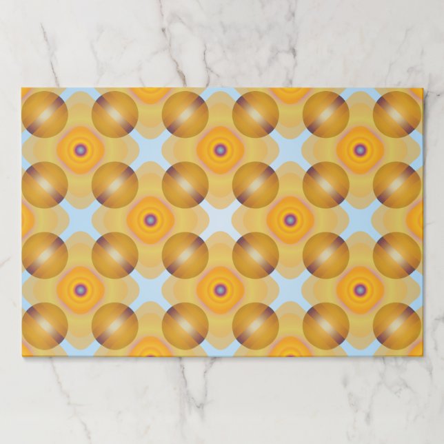 Bloc De Hojas Geométrico amarillo inusual (Anverso)