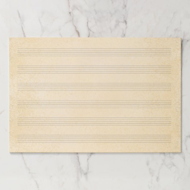 Bloc De Hojas Giant 12"x18" muestra un manuscrito de música de r (Anverso)