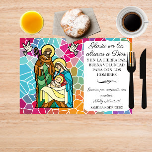 Bloc De Hojas Gloria española a Dios en los más altos Navidades