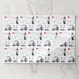 Bloc De Hojas Golf Golfer Golfing Birday Party Placemats