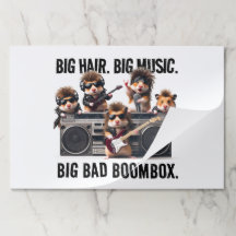 Gracioso Big Hair Music Boombox Hamster Supergroup