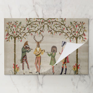 Bloc De Hojas Grupo de ratones de animales de Woodland