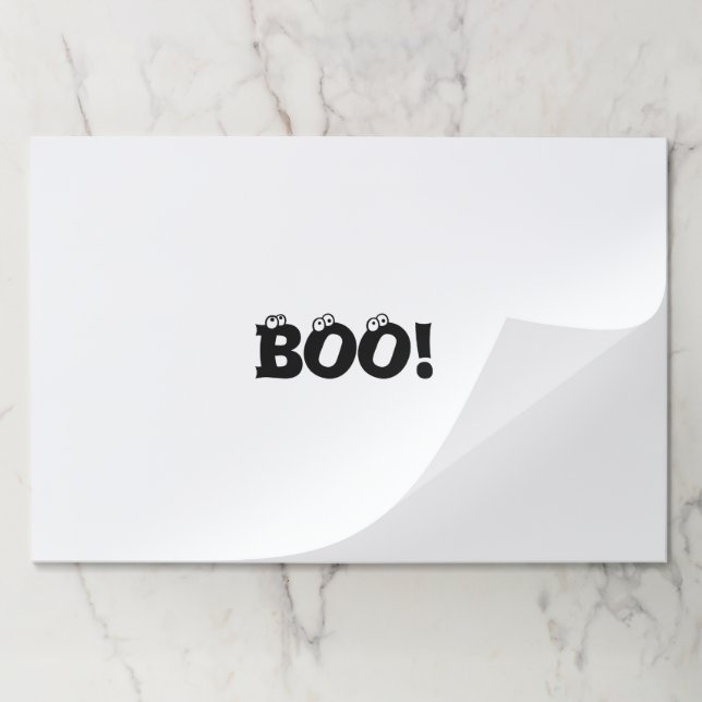 Bloc De Hojas Halloween Scary Boo! bóvedas de papel (Plegada)