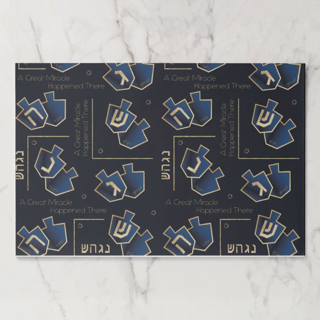 Bloc De Hojas Hanukkah Tearaway Placemat Pad Gran Armada de Mila (Anverso)