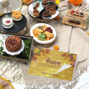 Bloc De Hojas Happy Thanksgiving Fall Leaves Paper Placemat