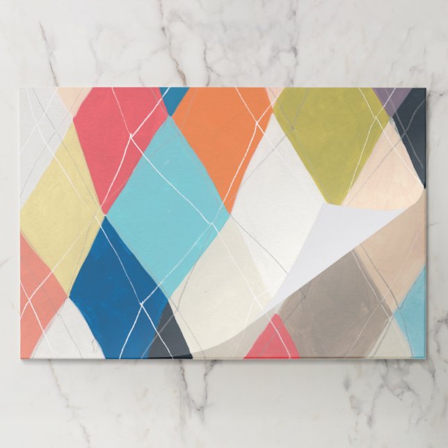 Bloc De Hojas Harlequin Hopscotch - Patrón Argyle (Plegada)