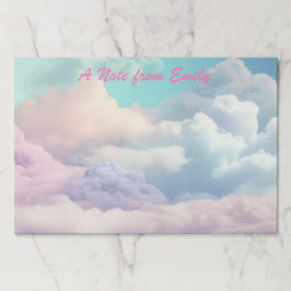 Bloc De Hojas Hermosa nube de algodón pastel