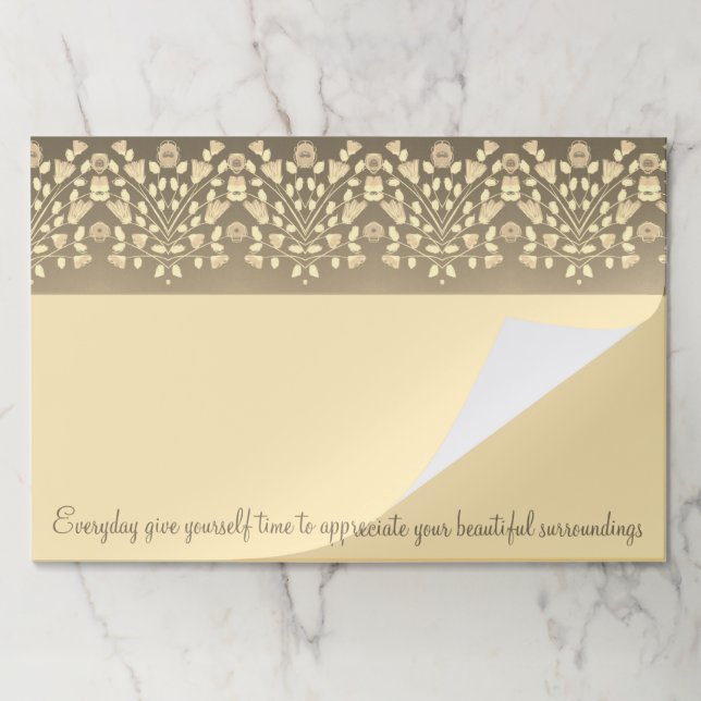 Bloc De Hojas Hermosa ubicación de papel de diseño Inspirador (Plegada)