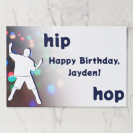 Bloc De Hojas Hip Hop Fiesta de baile Feliz cumpleaños