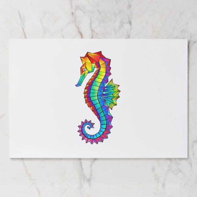 Bloc De Hojas Hipoahoría marino poligonal arcoiris (Anverso)