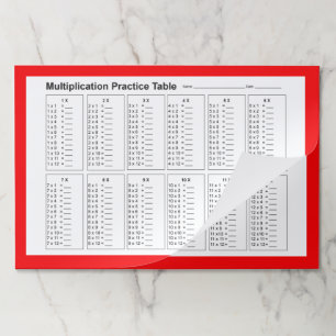 Bloc De Hojas Hoja de prácticas matemáticas Almohadilla de papel
