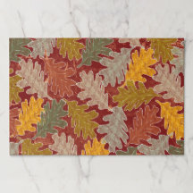 Hojas de roble otoñales