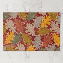 Bloc De Hojas Hojas de roble otoñales