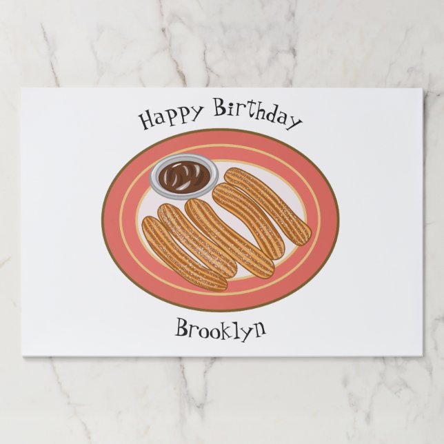 Bloc De Hojas Ilustracion Churro personalizado (Anverso)