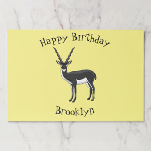 Bloc De Hojas Ilustracion de antílope negro