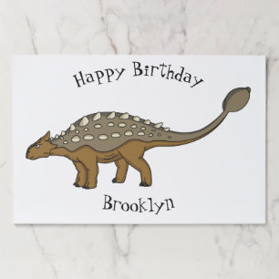 Bloc De Hojas Ilustracion de dinosaurios blindados de Ankylosaur