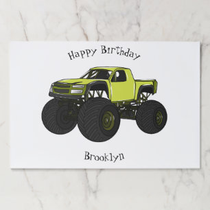 Bloc De Hojas Ilustracion de personalizado de camión de monstruo