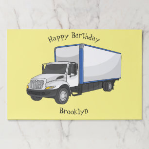 Bloc De Hojas Ilustracion de personalizado de camiones de cajas