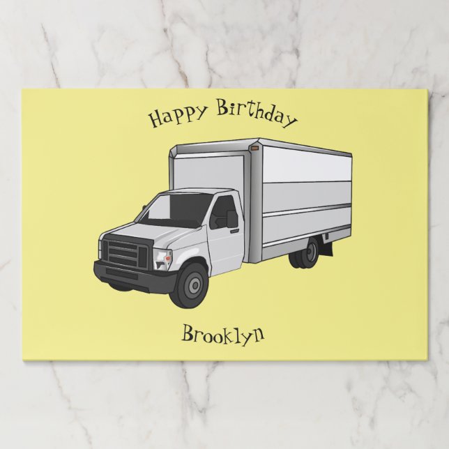 Bloc De Hojas Ilustracion de personalizado de camiones de cajas (Anverso)