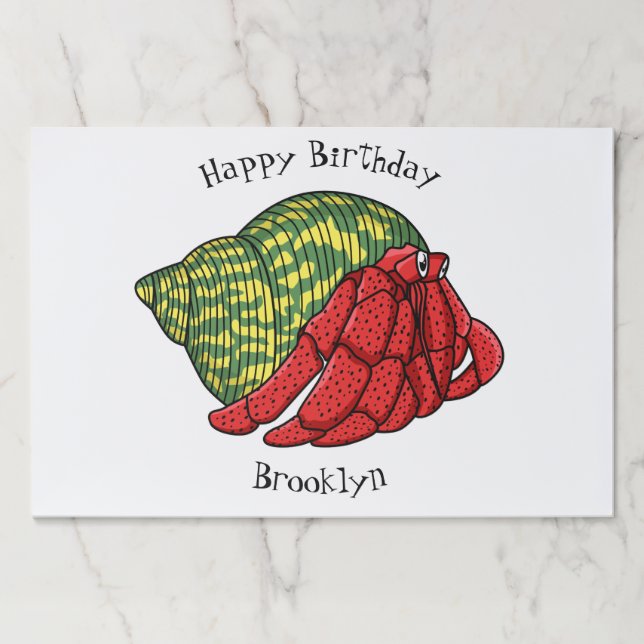 Bloc De Hojas Ilustracion de personalizado de cangrejo ermitaño (Anverso)