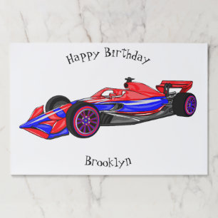 Bloc De Hojas Ilustracion de personalizado de coches de carreras