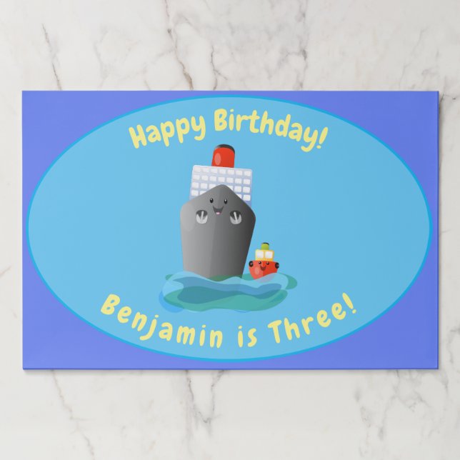 Bloc De Hojas Ilustracion de personalizado de embarcación de cru (Anverso)