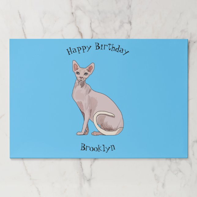 Bloc De Hojas Ilustracion de personalizado de gatos Sfinx (Anverso)