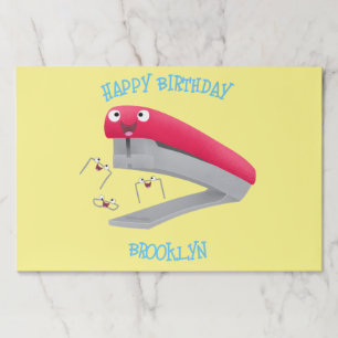 Bloc De Hojas Ilustracion de personalizado de grapadora de color