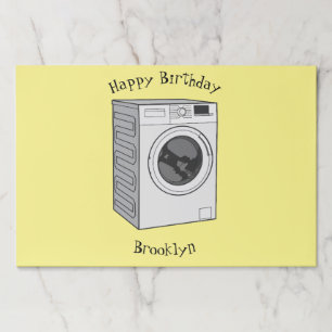 Bloc De Hojas Ilustracion de personalizado de lavadora