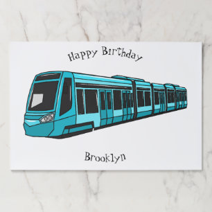 Bloc De Hojas Ilustracion de personalizado de locomotora eléctri