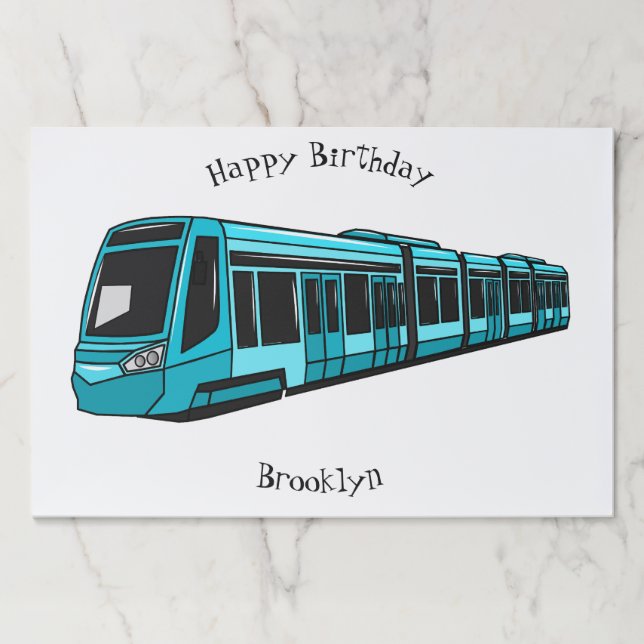 Bloc De Hojas Ilustracion de personalizado de locomotora eléctri (Anverso)