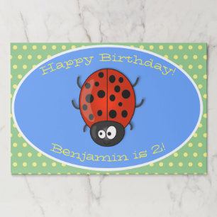 Bloc De Hojas Ilustracion de personalizado de mariquita roja fel