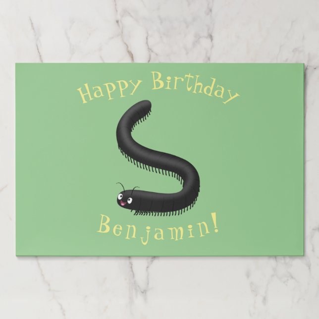 Bloc De Hojas Ilustracion de personalizado de milipedo corto (Anverso)