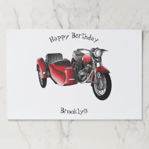 Bloc De Hojas Ilustracion de personalizado de motocicletas Sidec