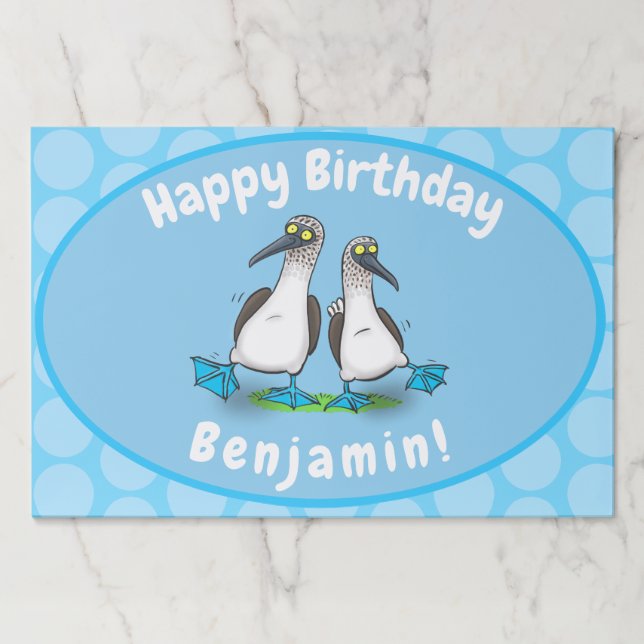 Bloc De Hojas Ilustracion de personalizado de pezuñas azules div (Anverso)