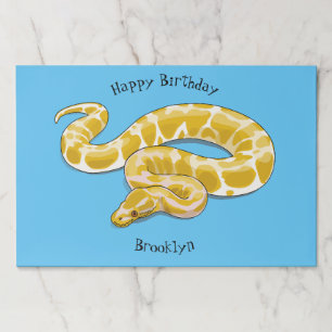 Bloc De Hojas Ilustracion de personalizado de pitón birmano