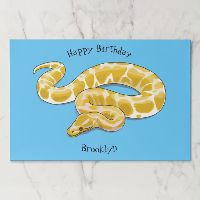 Bloc De Hojas Ilustracion de personalizado de pitón birmano (Anverso)