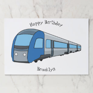 Bloc De Hojas Ilustracion de personalizado de trenes eléctricos