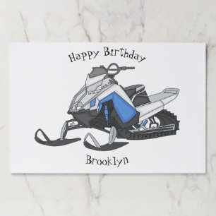 Bloc De Hojas Ilustracion de personalizado para motos de nieve