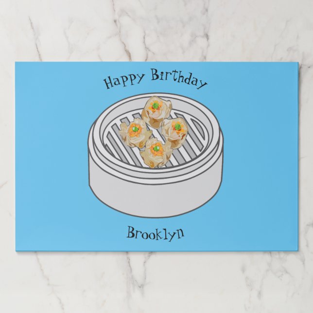 Bloc De Hojas Ilustracion de Shumai dim sum personalizado (Anverso)