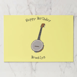 Bloc De Hojas Ilustracion personalizado Banjo