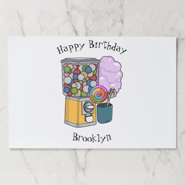 Bloc De Hojas Ilustracion personalizado Candy (Anverso)