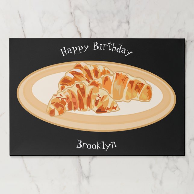 Bloc De Hojas Ilustracion personalizado croissant (Anverso)