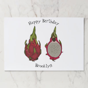 Bloc De Hojas Ilustracion personalizado de fruta dragón