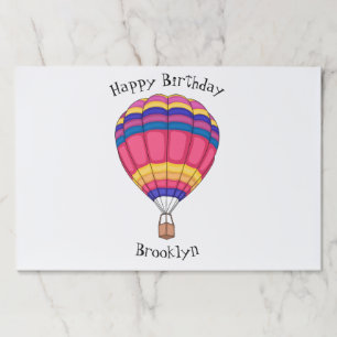 Bloc De Hojas Ilustracion personalizado de globo aerostático