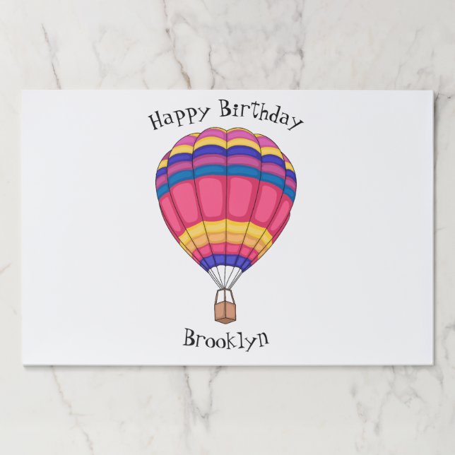 Bloc De Hojas Ilustracion personalizado de globo aerostático (Anverso)